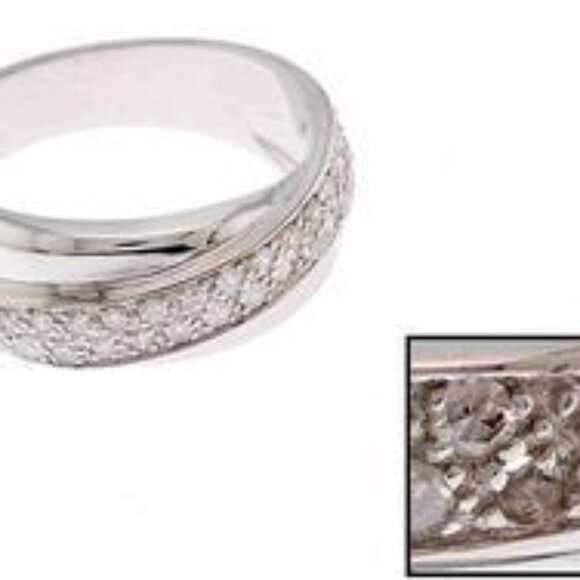 Scratch&Dent – 2 Rings – ~11.85g 14Kt Gold -- ~0.68ctw Diamonds - Picture 3 of 7